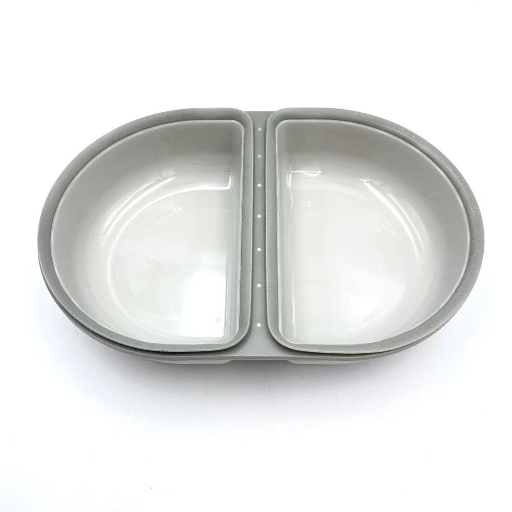 SureFeed Microchip Pet Feeder Split Bowl Grey BPA Free Replacement Part 00033-DC